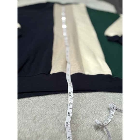 New Izod Mens Colorblock 1/4 Zip Sweatshirt Size 5X Midnight - Picture 8 of 8